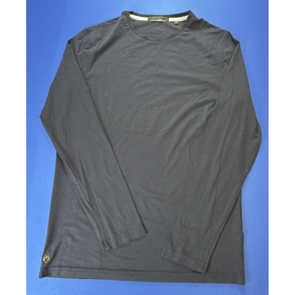 Greyson Shirt Mens Size Small Blue Long Sleeve Casual Crew Neck